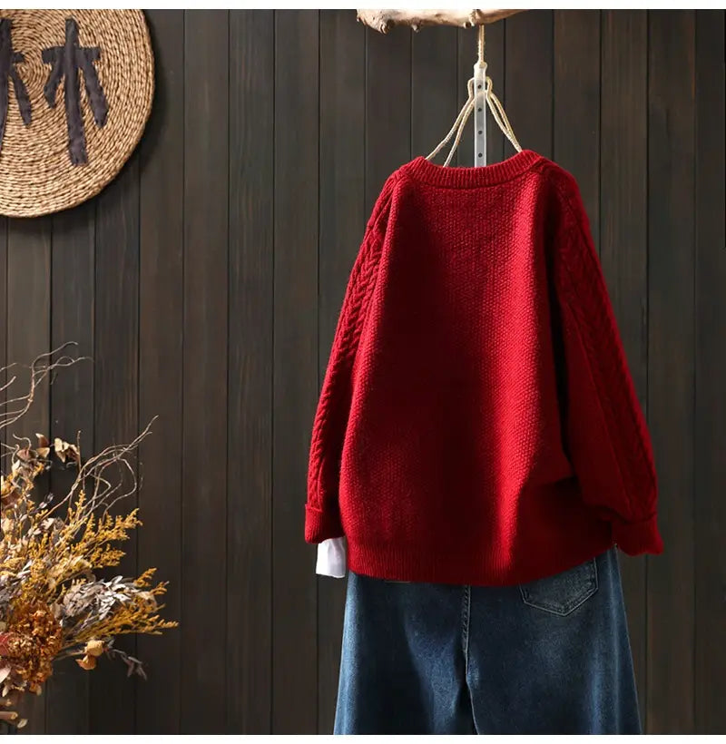 Lekki sweter dla kobiet w stylu wiskose światłowodowy w stylu swobodnego rozmiaru dla kobiet