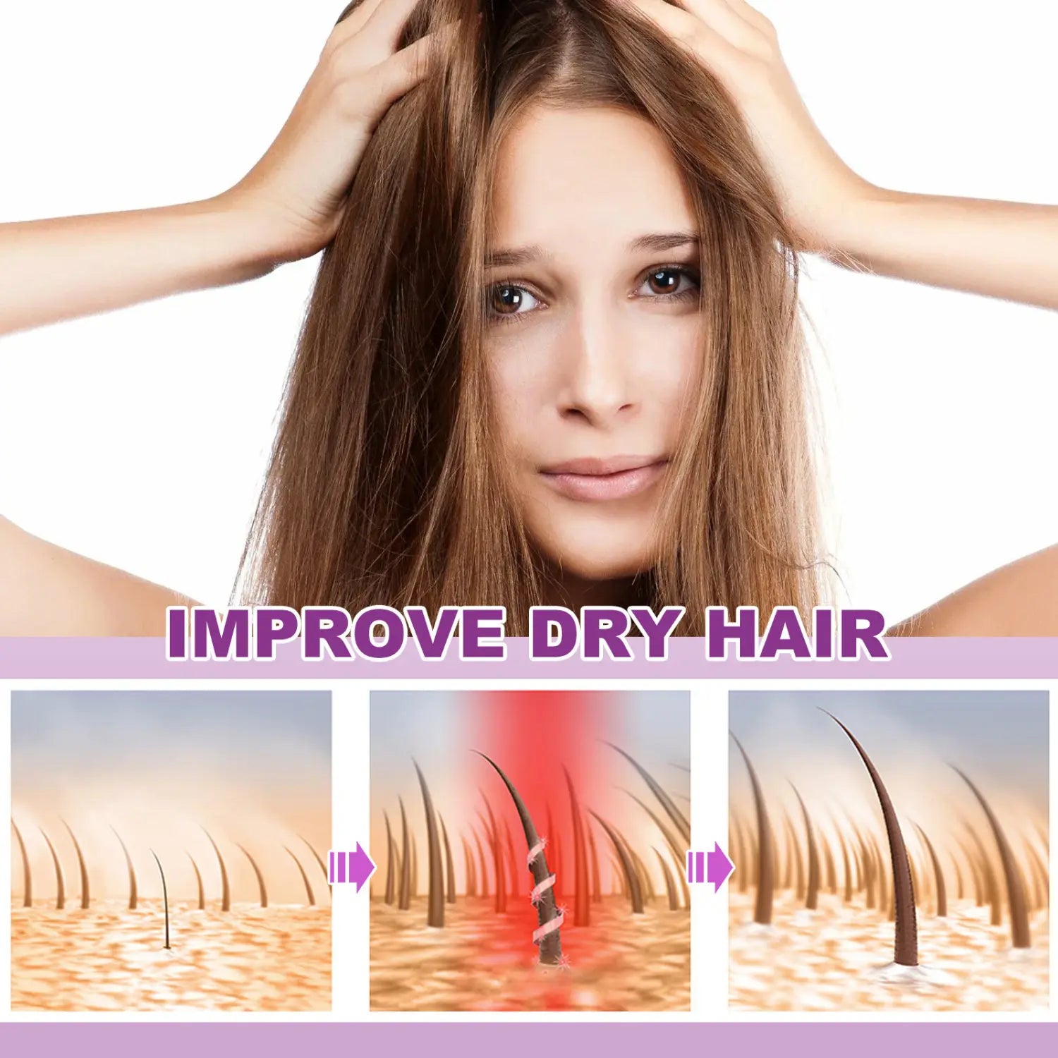 Hair Care Seed Oil Capsule Purple for Nourishing Treatment