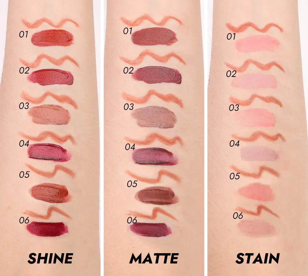 Natural Matte Matte de lungă durată de ruj Hydrating Machiaj vegan 5ml