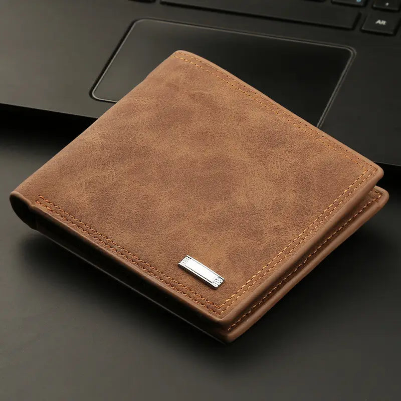 Men’s PU Leather Wallet with RFID Slot for United States and CHF