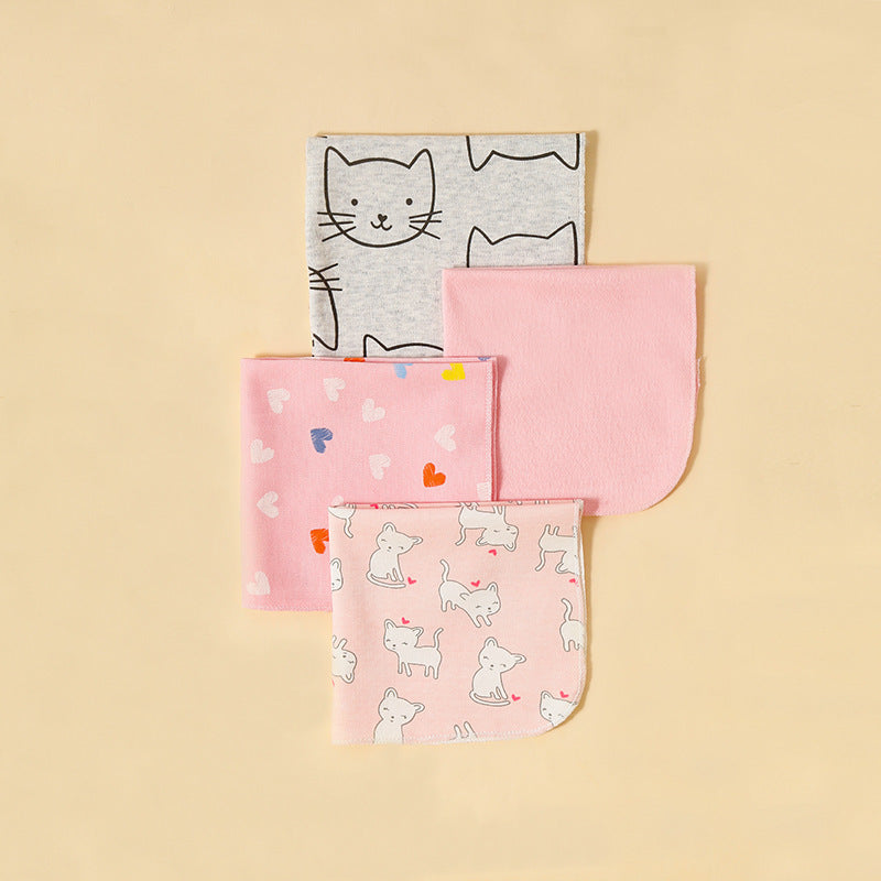 Baby Small Square Towel Nursing Face Washing - Tiny Towel Triumphs for Tiny Tots’ Messy Moments