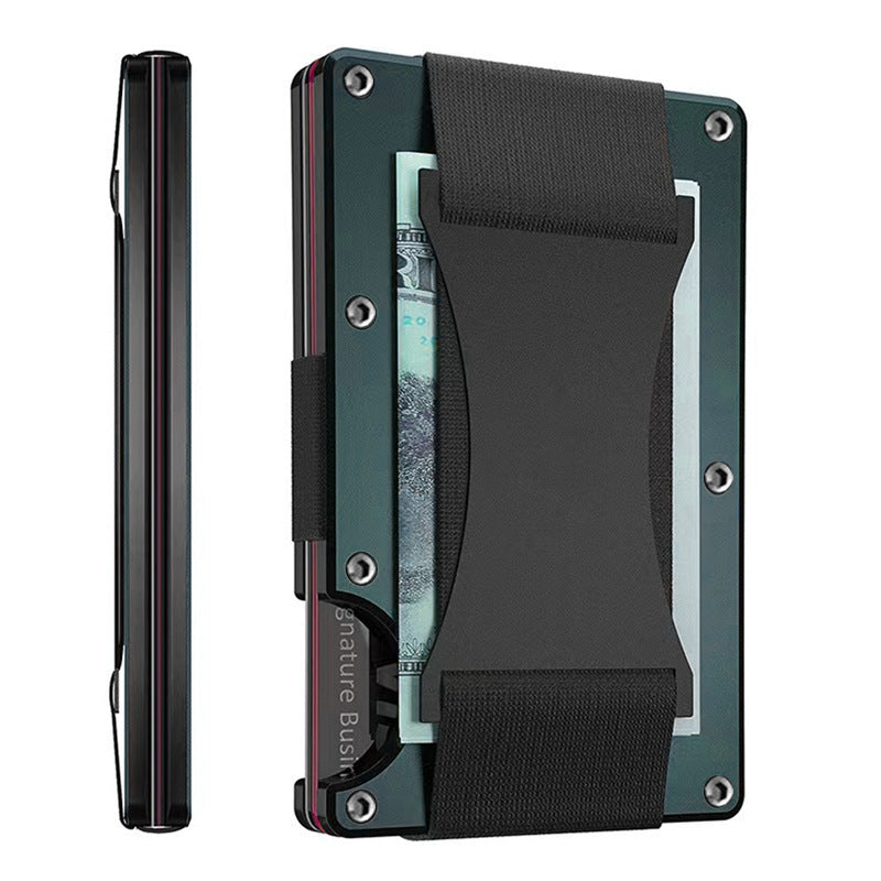 Metal Card Wrapped Carbon Fiber Wallet RFID Anti-theft Brush - Carbon Fiber Wallet for Your Inner Aluminum Alloy Hero