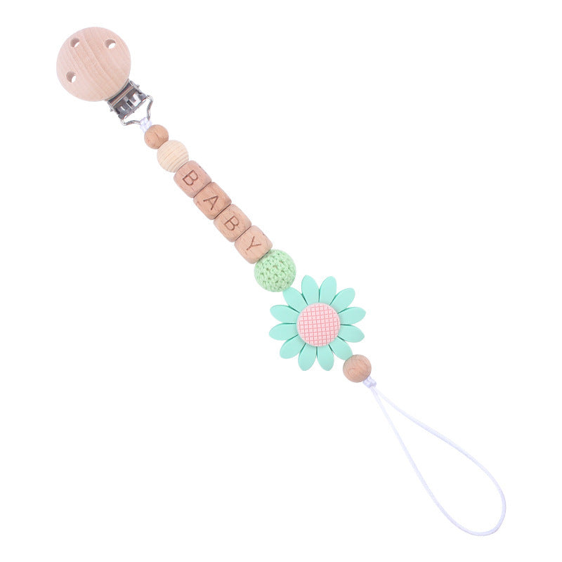 Baby Products Soothing Beech Pacifier Clip - Chic Pacifier Clip for Trendy Tiny Tots’ Peace