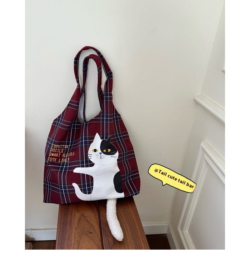 Plaid Flocking Cat Vest with Scottish and Soft Plush Design