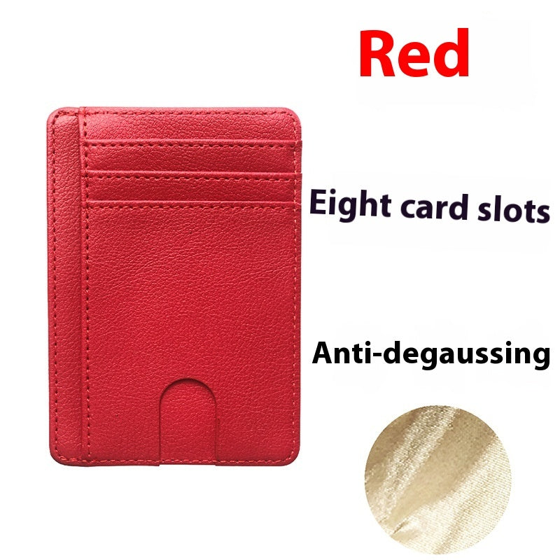 Multiple Card Slots Portable Pu Leather Credit Card Bag Card Holder - Card Holder That Holds More Than Just Your Secrets