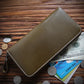 Men’s Long Wallet Leather Zipper Wallet Layer - Wallet So Rugged Even Harley Would Approve