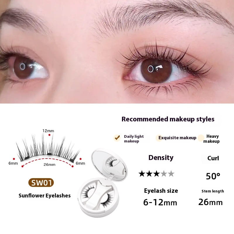 Genele false wispy multipack volum natural, set de gene pentru machiaj