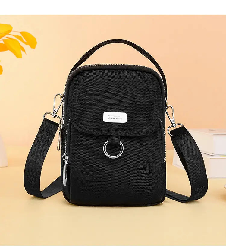 Lightweight Shoulder Messenger Bag with Versatile Pouches and Colorful Design