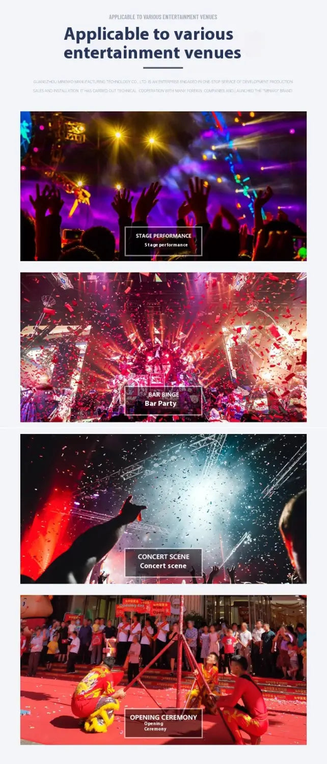 Handheld Electronic Sparkler Machine with Six Controllers for Enhanced Performance