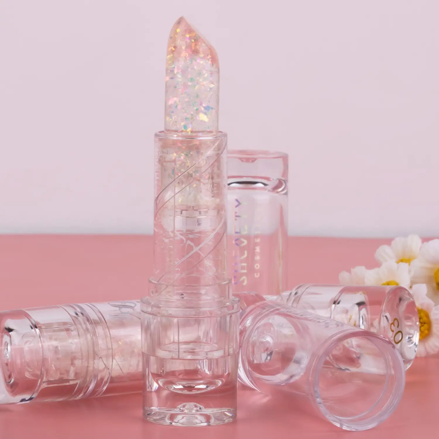 United States Lipstick with Sequins for Cosmetics and CHF Standards