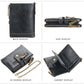 Men’s Short Wallet With European And American Double Zippers - Snazzy Wallet With Zippers For the Stylish Man