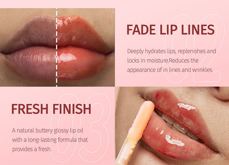 Honey Aloe Lip Gloss Moisturizing Oil for Soft and Hydrated Lips