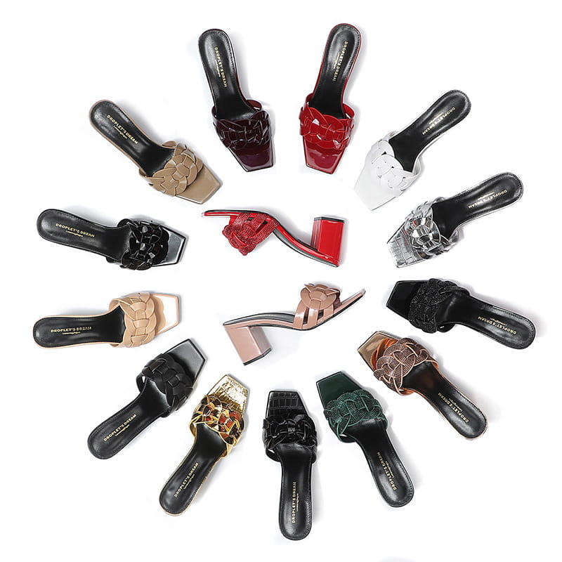 Sheepskin Toe Holder Fish Mouth Sandals for Women Men in Multiple Colors