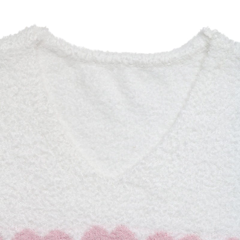 Pullover muinchille fada bán do mhná atá scaoilte go scaoilte barr veilbhit éadrom