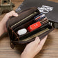 New Retro Hand Multifunctional Zipper Men’s Leather Wallet - Retro Wallet For Men Who Can’t Find Their Stuff