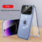 Metal All-inclusive Peep-proof Phone Case Magnetic Large Window