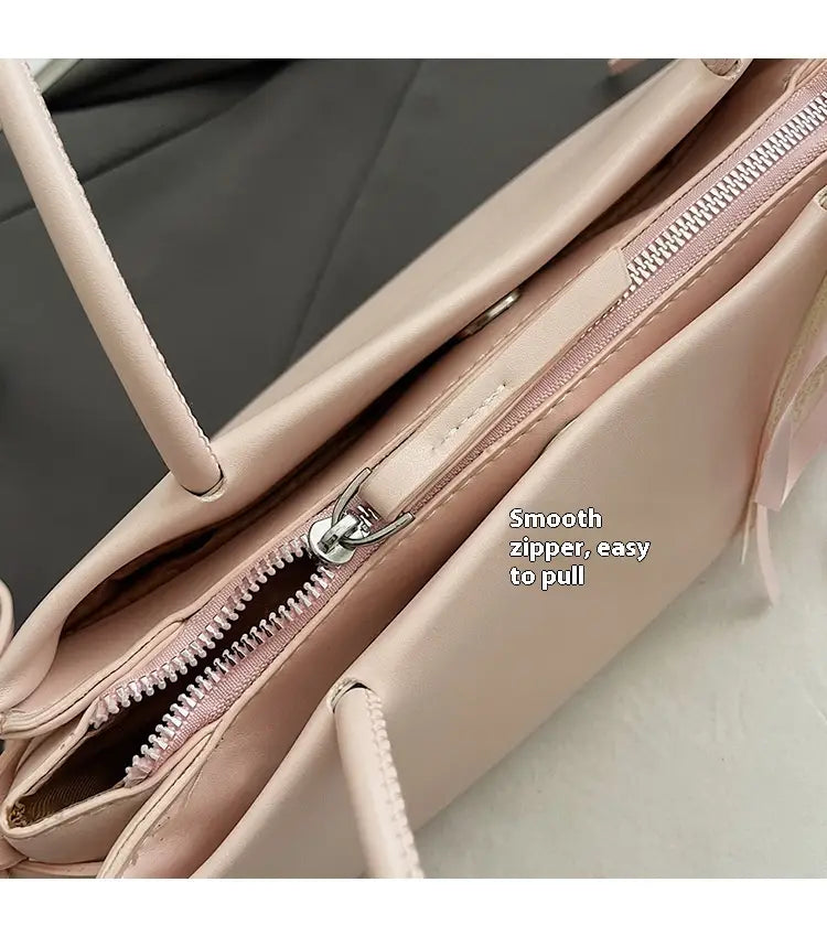 Pungă de pernă din poliester PU moale cu curea de umăr dublu negru roz gri alb alb