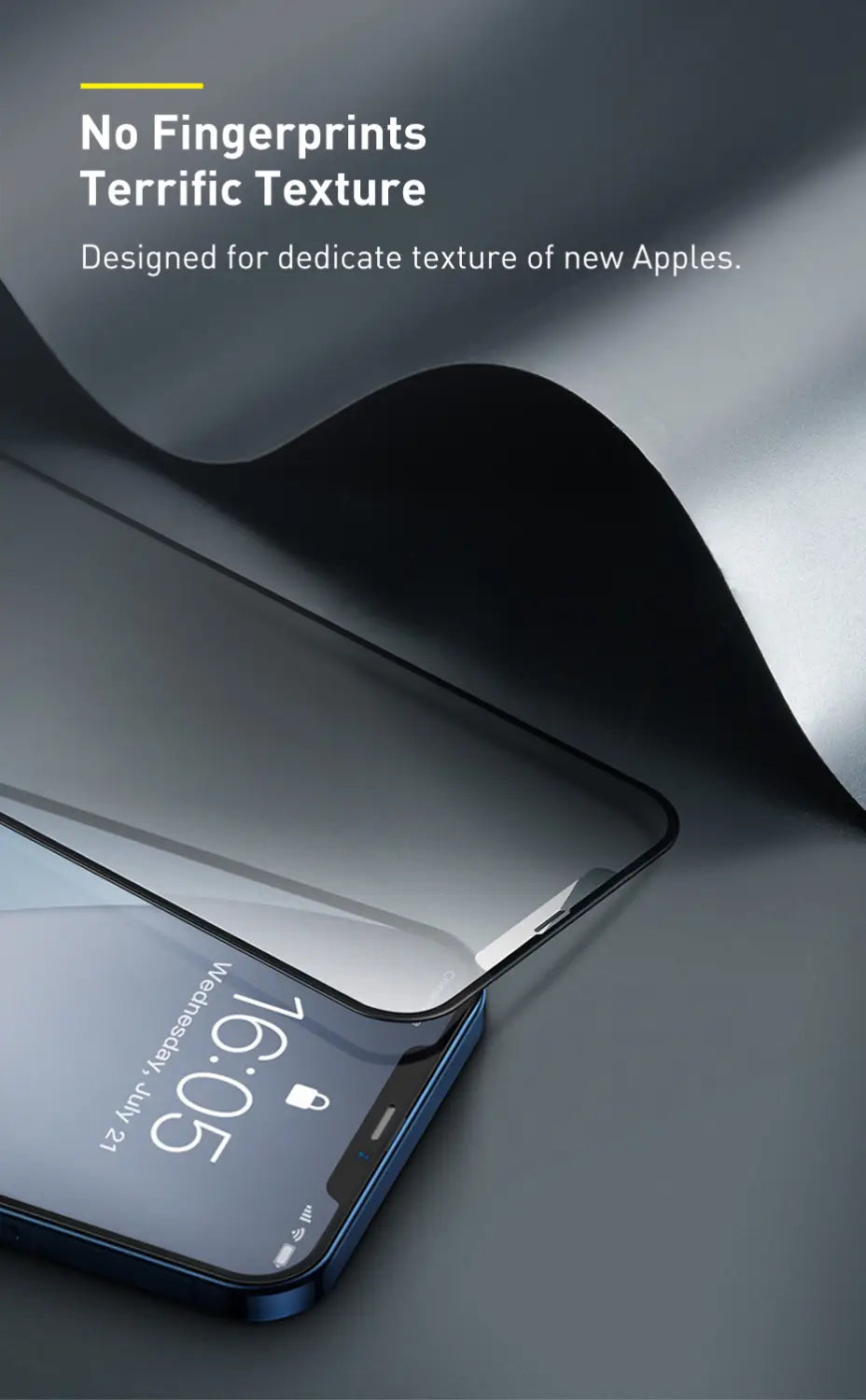 0.25mm Full Screen Curved Frosted Tempered Film For IP 12 Mini 5.4 Inch