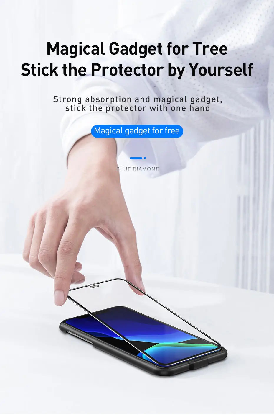 0.3mm Full Screen Curved Honeycomb Dustproof Tempered Film Black