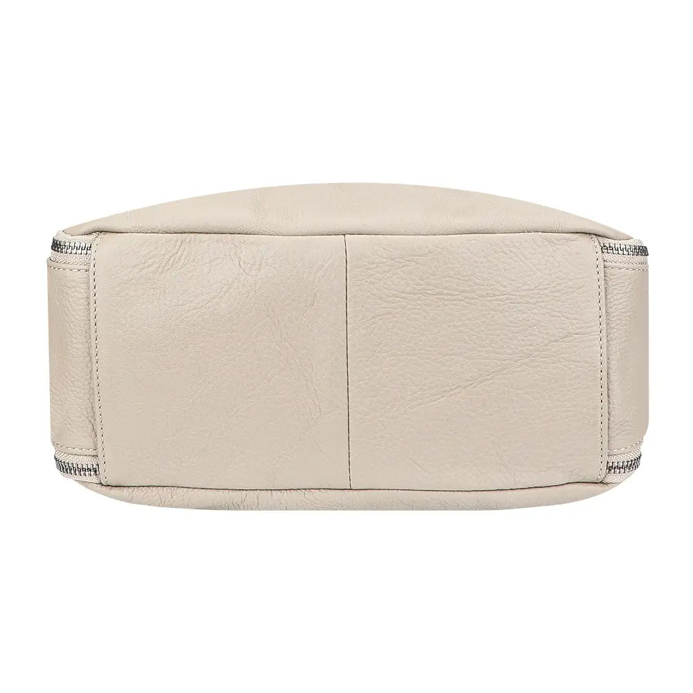 Large Capacity Genuine Leather Tote with Double Shoulder Connectors