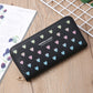 Wallet Long Letter Card Holder Hollow Heart Glittering Powder - Glittering Heart Wallets for the Stylishly Confused