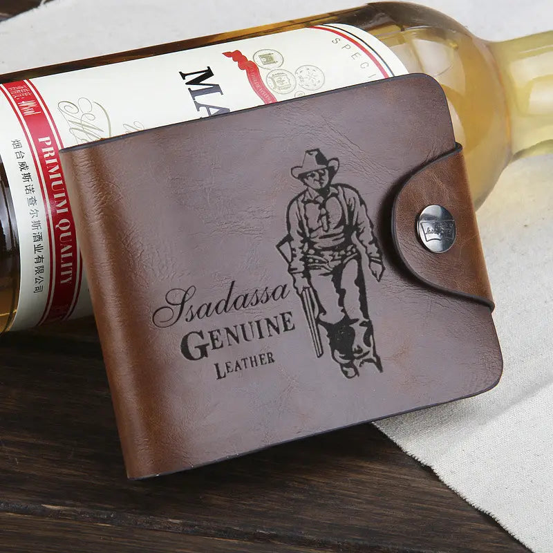 Male PU Leather Wallet for Men with Multiple Compartments in the United States