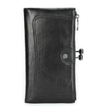 Black Angel First Layer Cowhide High-end Iron Women’s Wallet - Layer Cowhide Wallet: Black Angel of Style Awaits