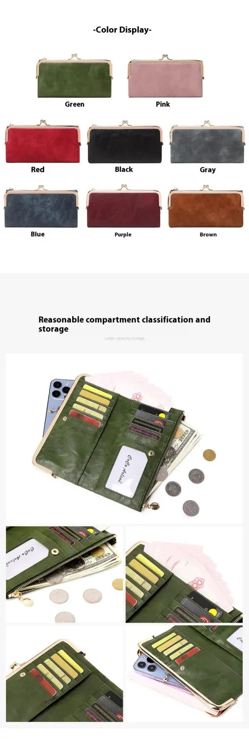 Veekindel polüester-rahakott mitme värviga, kulumiskindla PU voodriga