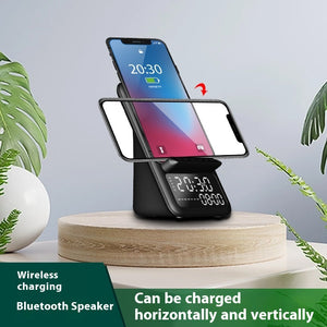 Creative Clock Wireless Charging Bluetooth Speaker - Charge Your Devices While Jamming with Creative Clock