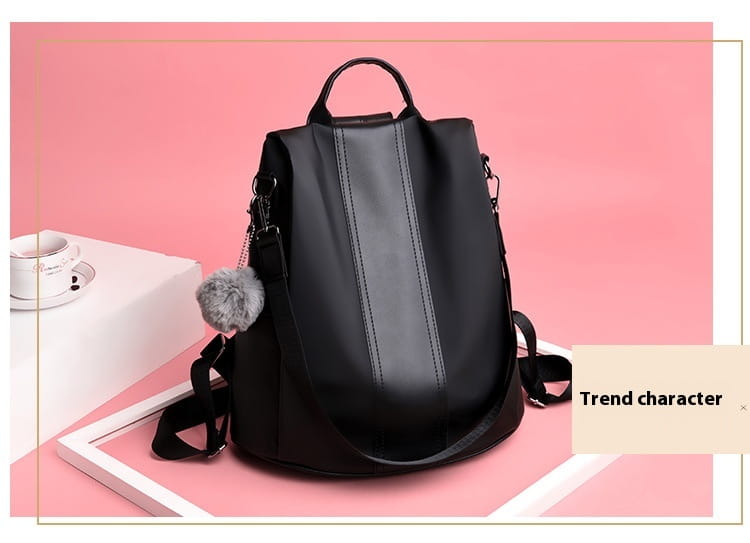 Large Capacity Casual Backpack with Double Nylon Carrying Space