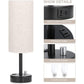 Fabric Table Lamp with Rotary Switch Electrodeless and Dimming Options - rotary switch electrodeless dimming fabric