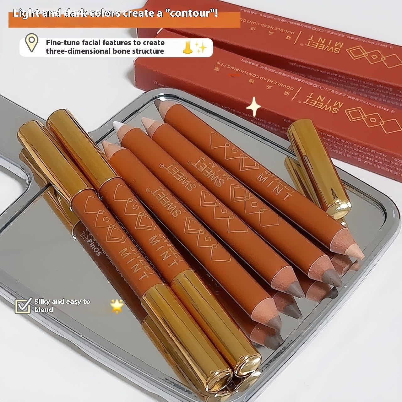 Face Brightening Natural Shading Pen Improve Skin Color for Universal - Teleplus improve skin color shading pen face