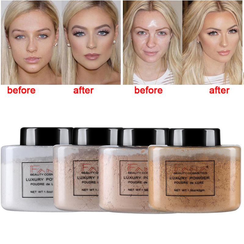 Face Foundation Powder Oil Control Contour Full CoverBanana Powder Translucent Mineral Makeup Base Matte Foundation