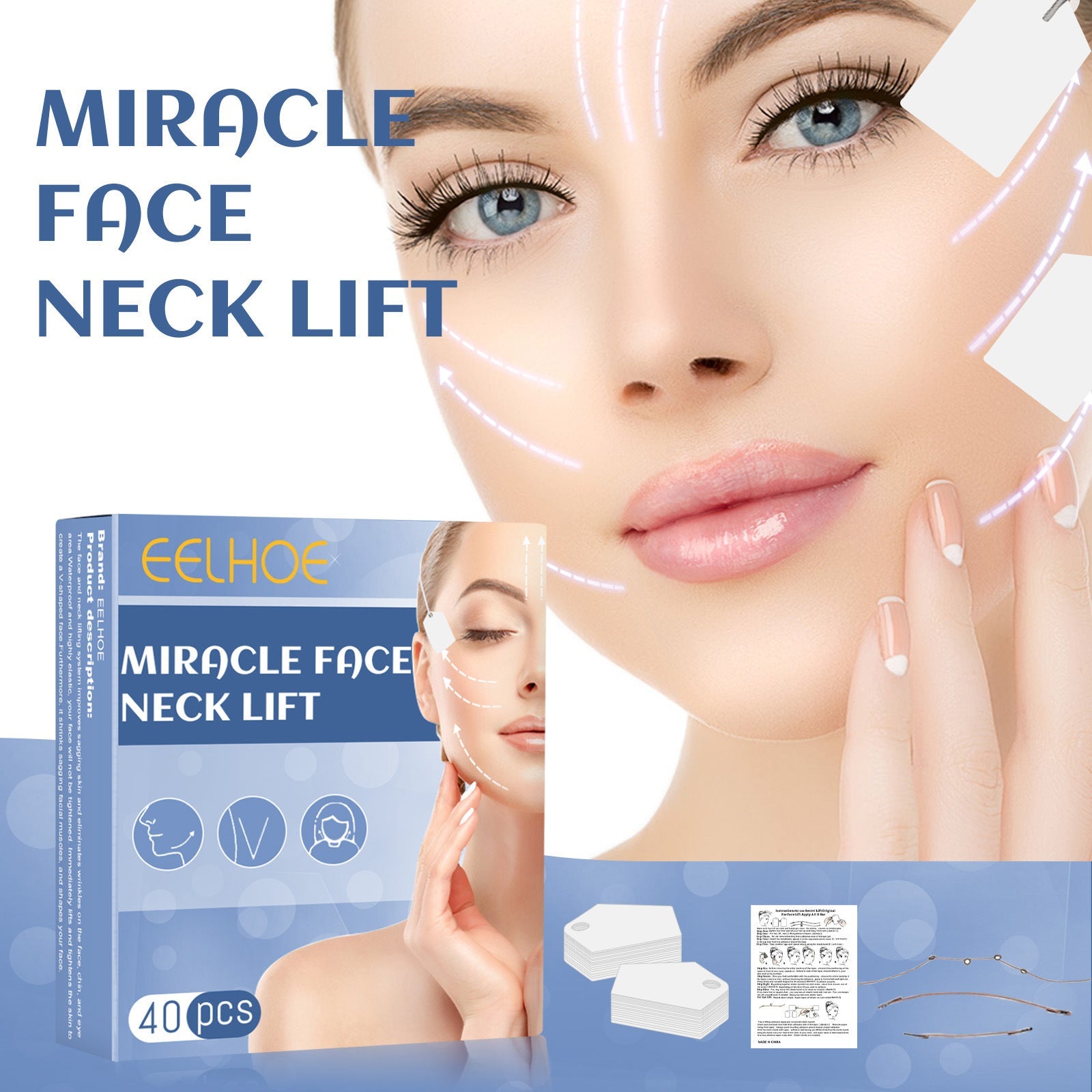 Face Lift Face With V Shaped Plastic Sticker - V Shaped Sticker: Instant Face Lift in the United States