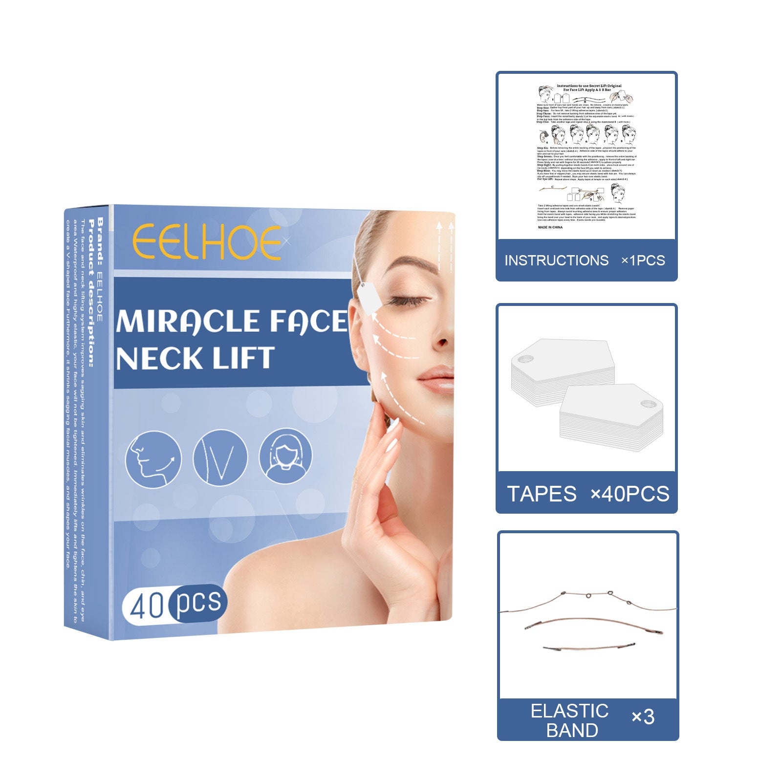 Face Lift Face With V Shaped Plastic Sticker - V Shaped Sticker: Instant Face Lift in the United States