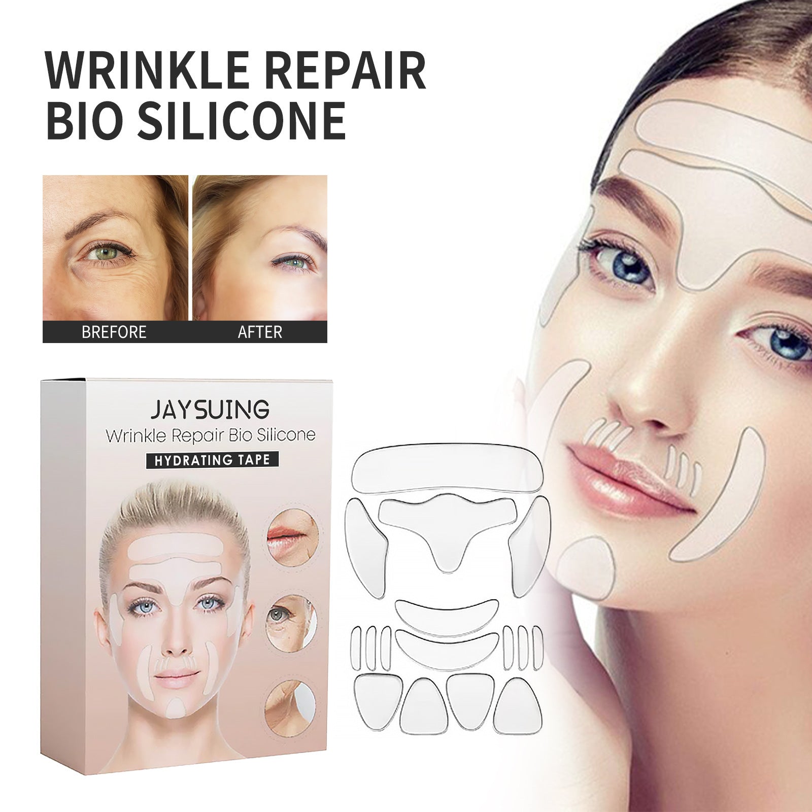 Facial Lifting Stickers for Sagging Skin with Collagen and Vitamin E - Face Shenanigans face lifting stickers sagging