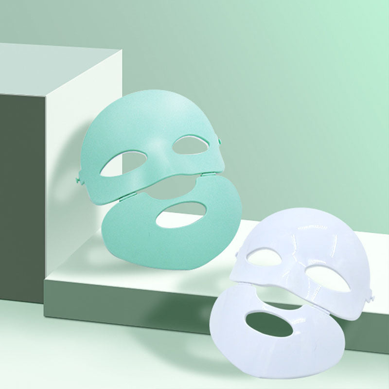 Light Green and White Photon Skin Rejuvenation Mask for Beauty Care - Glow Up with Face face mask beauty photon skin