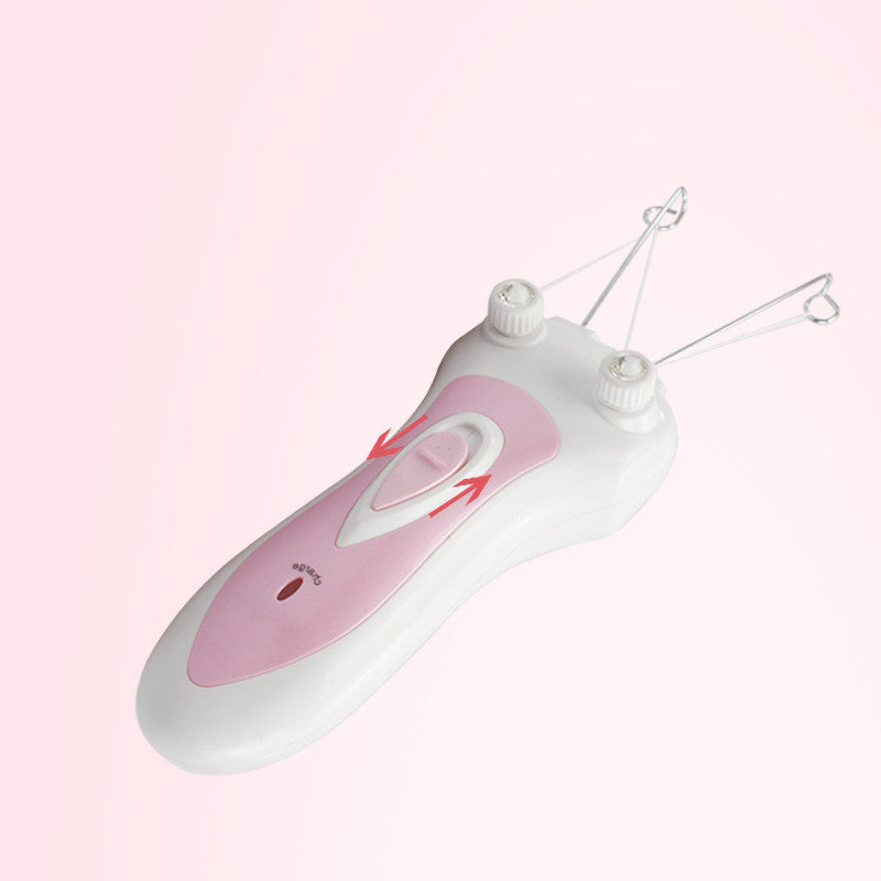 Face Plucking Hair Remover Device for Mustache and Lip Removal - face plucking hair removal mustache lip device