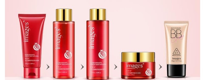 Facial Care Set - Pomegranate Magic for Your Face with Milk 120ml Fun