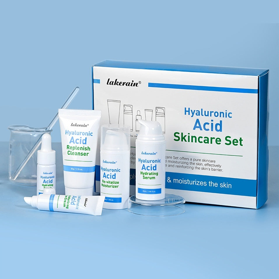 Facial Care Set with Hyaluronic Acid for Hydrating and Dry Skin - Teleplus hyaluronic acid skin facial dry hydrating