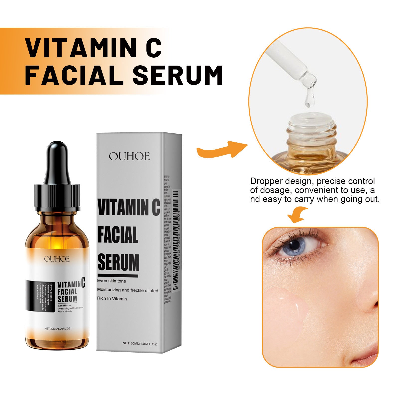 Facial Care Solution with Vitamin C and Glycerin for Skin Moisturizing - Teleplus facial care solution skin color