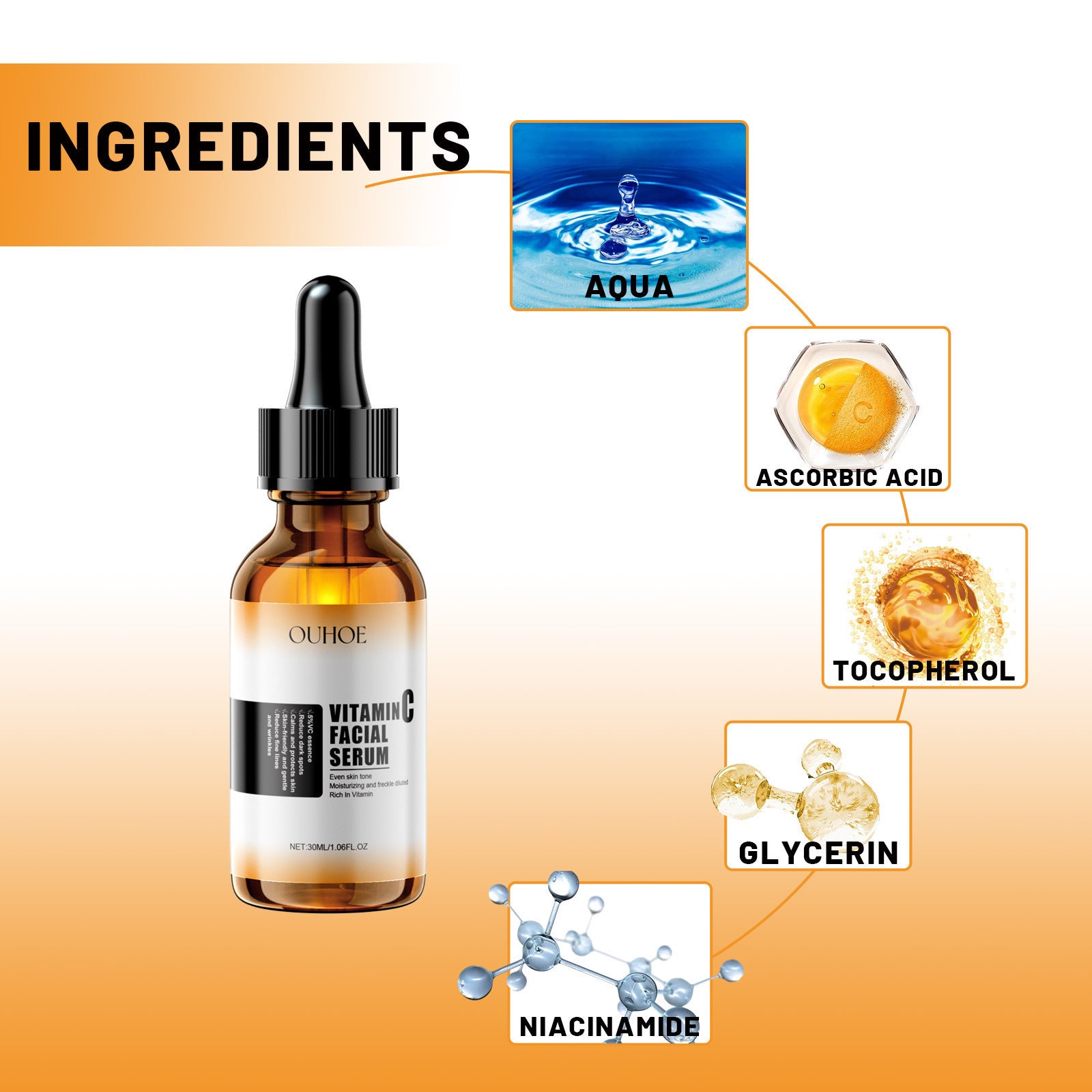Facial Care Solution with Vitamin C and Glycerin for Skin Moisturizing - Teleplus facial care solution skin color