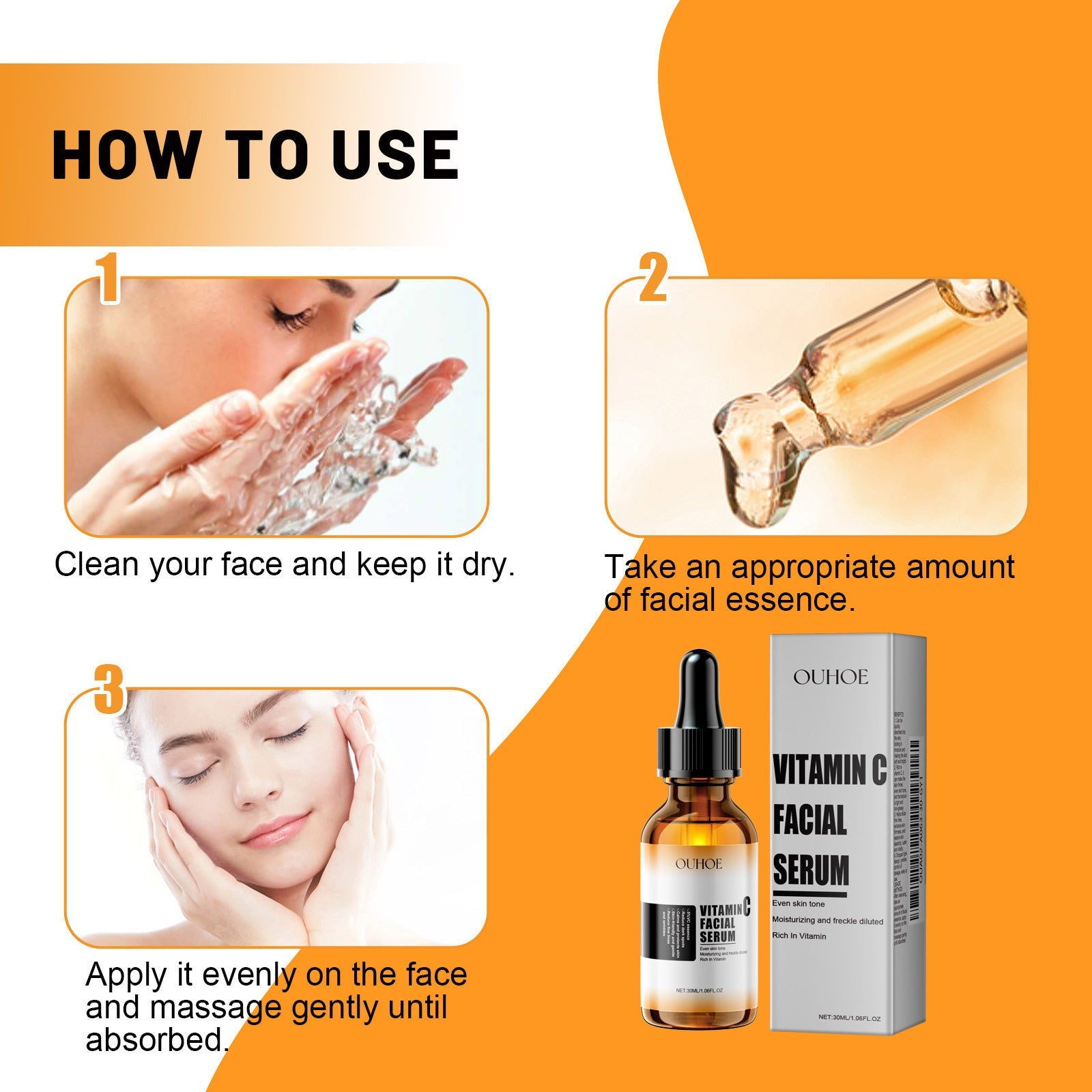 Facial Care Solution with Vitamin C and Glycerin for Skin Moisturizing - Teleplus facial care solution skin color