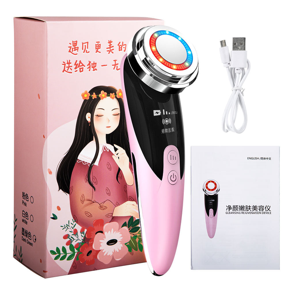 Facial Lift Massage Red Micro Current Electric Skin Rejuvenation Cleansing - Lift Your Face with Priority Delivery Magic