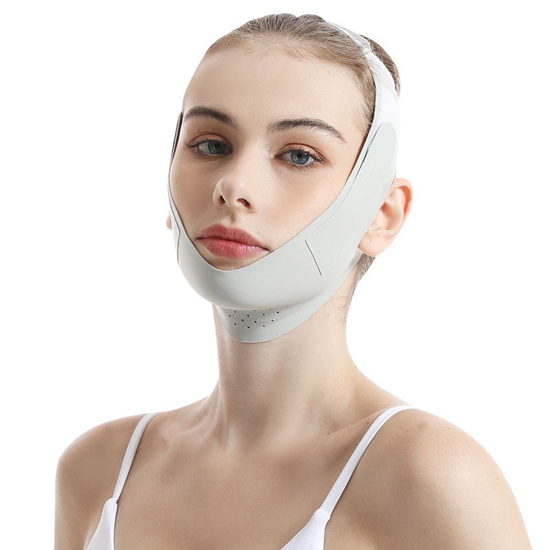 Green and Purple Double Chin Bandage for Facial Lifting Slimming - Lift Your Spirits with the Mask bandage double chin