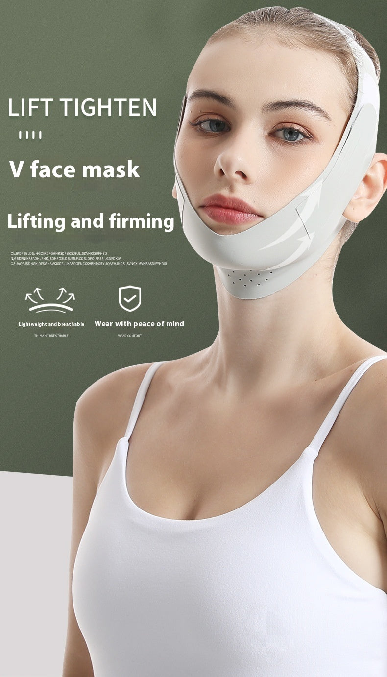 Green and Purple Double Chin Bandage for Facial Lifting Slimming - Lift Your Spirits with the Mask bandage double chin