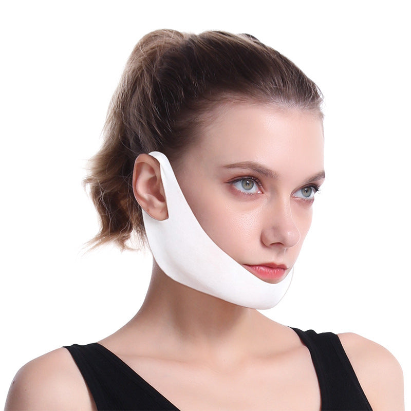 Green and Purple Double Chin Bandage for Facial Lifting Slimming - Lift Your Spirits with the Mask bandage double chin