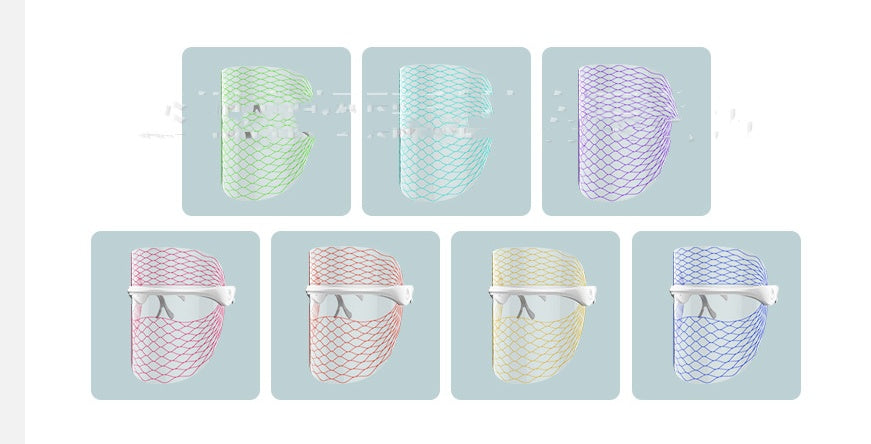 Photon Skin Rejuvenation Device with Facial Mask Pattern for - Glow Up Magic facial mask pattern photon skin