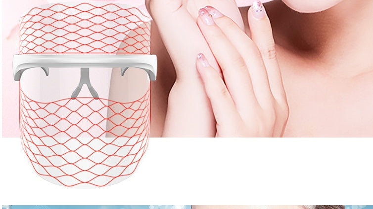 Photon Skin Rejuvenation Device with Facial Mask Pattern for - Glow Up Magic facial mask pattern photon skin