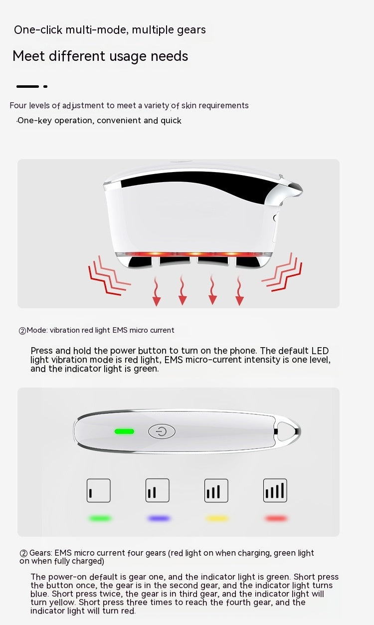 Facial Massage Essential EMS Micro Current Scraping Board for Home - Oil Stick Cozy Ems Fun facial massage essential